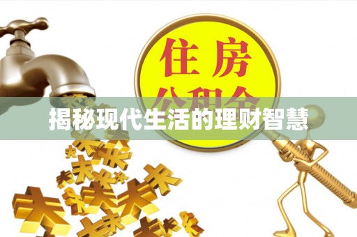 思南揭秘现代生活的理财智慧